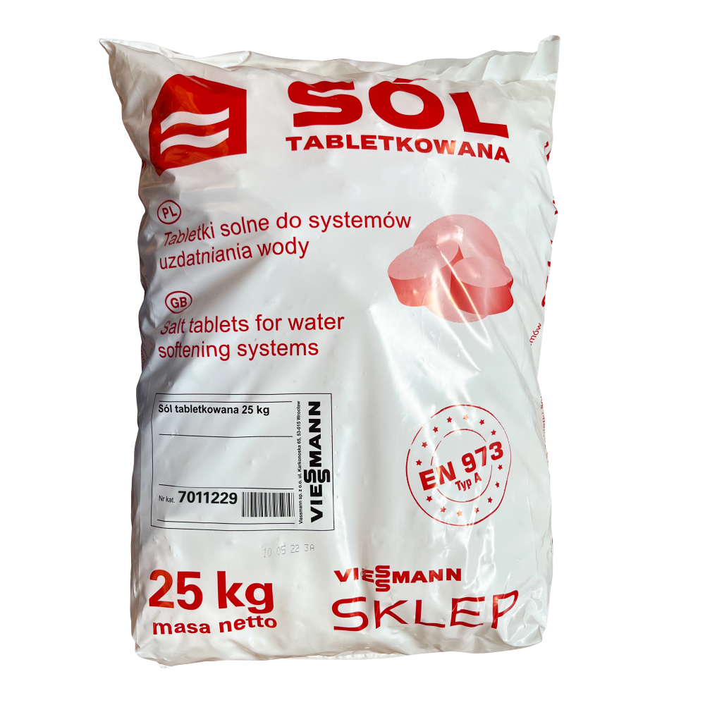 Sól tabletkowana VIESSMANN 25kg do stacji uzdatniana wody