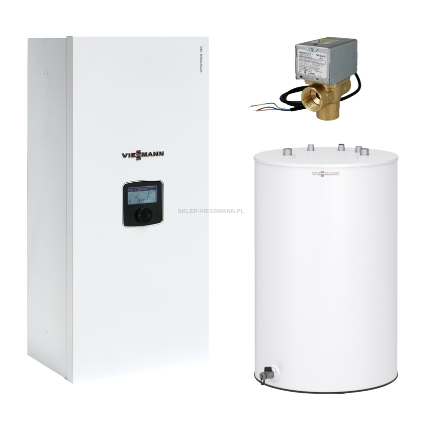 Kocioł elektryczny  Viessmann Vitotron 100 z podgrzewaczem c.w.u.